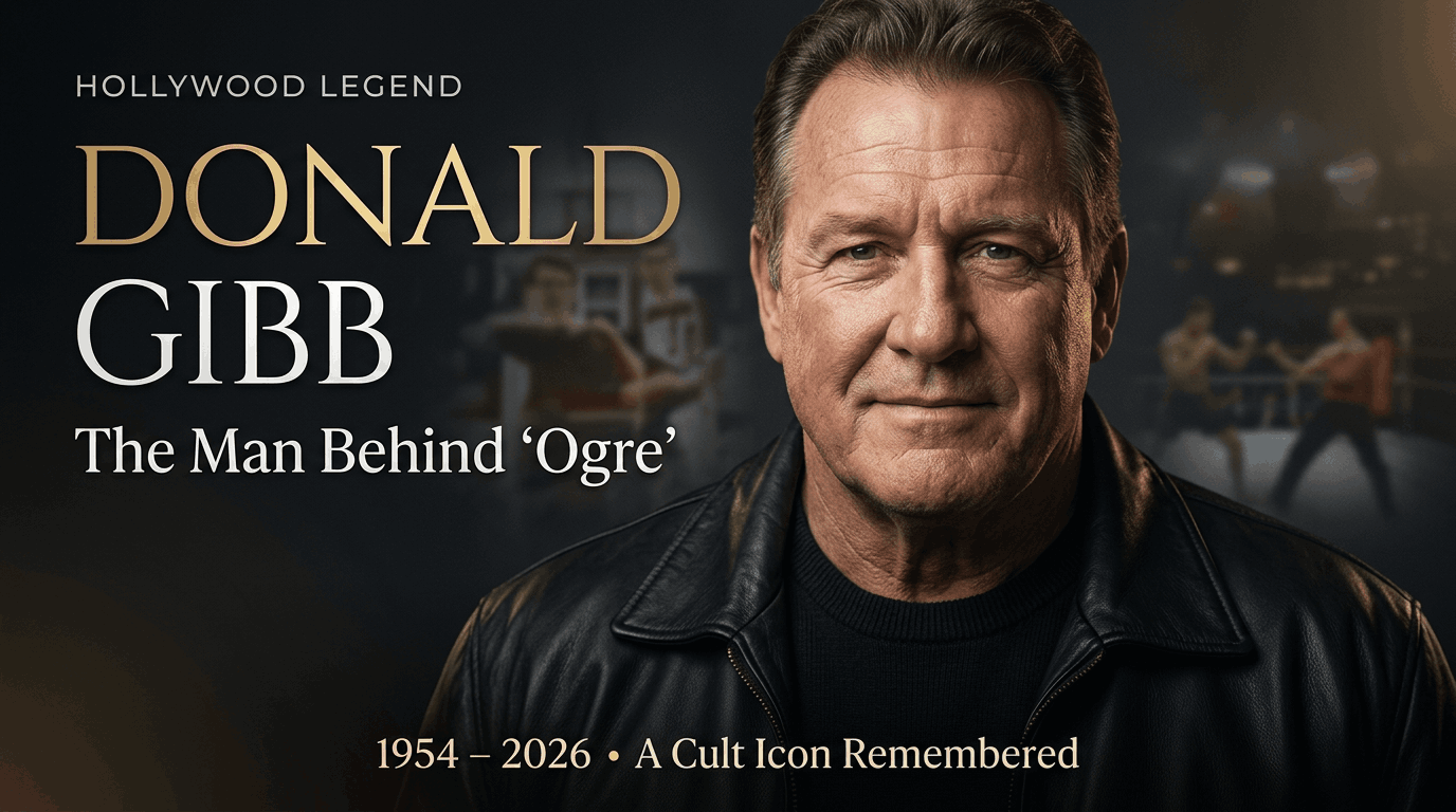 Donald Gibb as an older man, powerful build,full biography